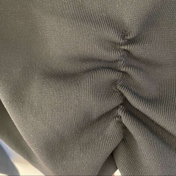 ZARA Cropped Ruched Center Sweater Shirt - Picture 3 of 4